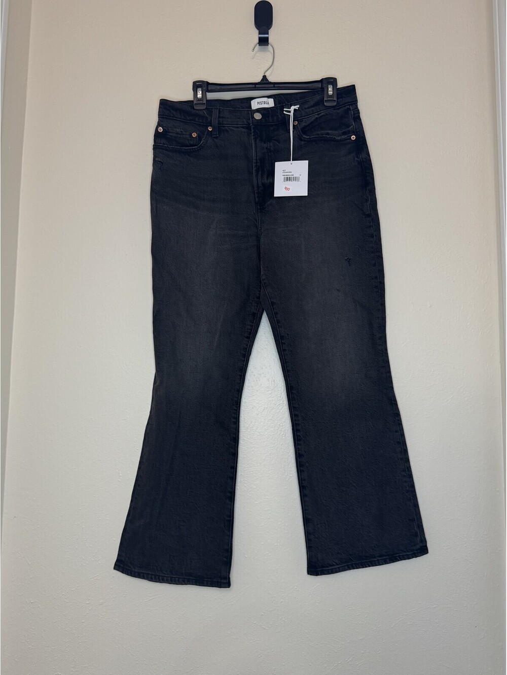 Pistola Ally High Rise Vintage Ankle Boot Jeans Black Size 31 NWT